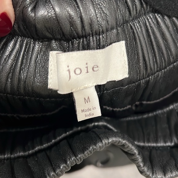 JOIE Wadley Vegan Leather Joggers SzM - Picture 5 of 6